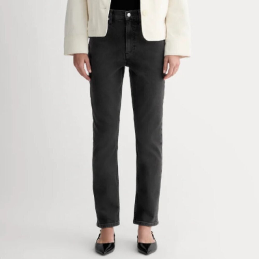 Everlane The Original Cheeky Jean, Washed Black, 27R, 90's Minimalism
